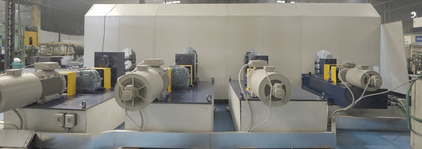 Kalpatech precision wire profiling mill on the production floor