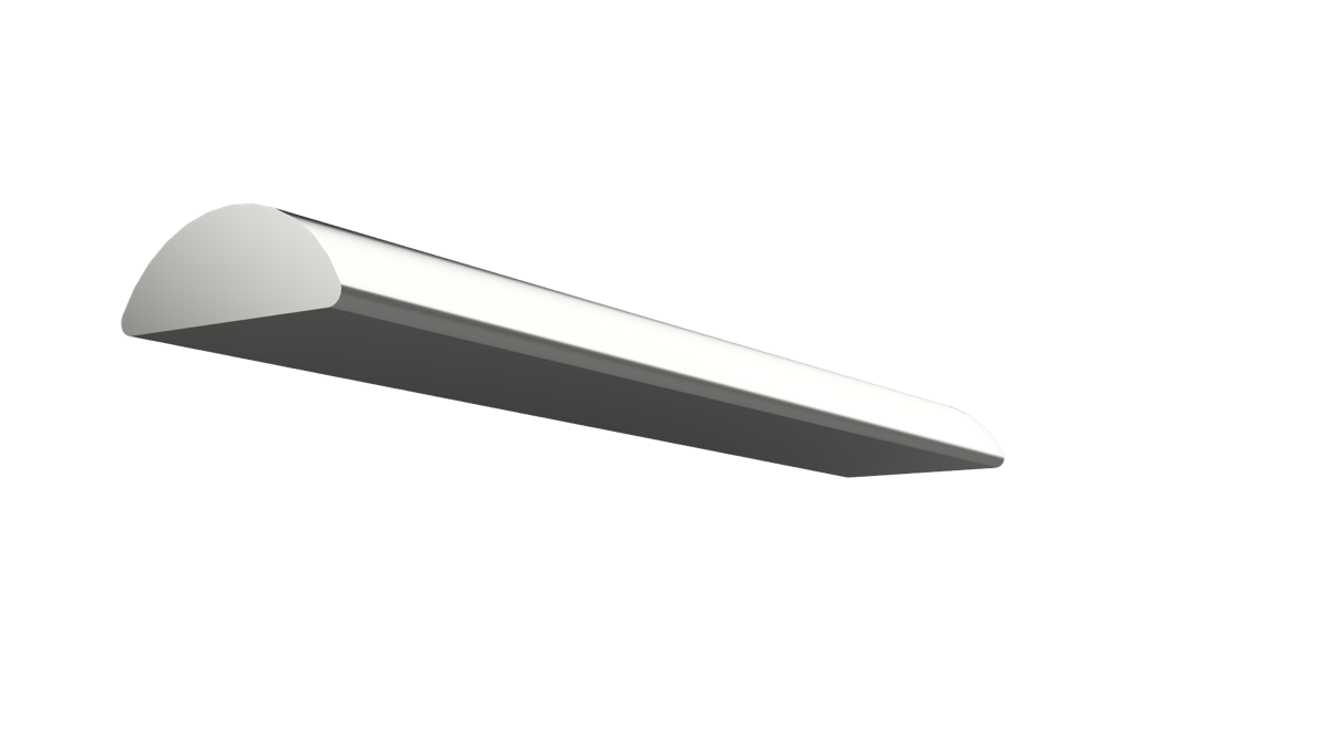 Half round wire cross section render