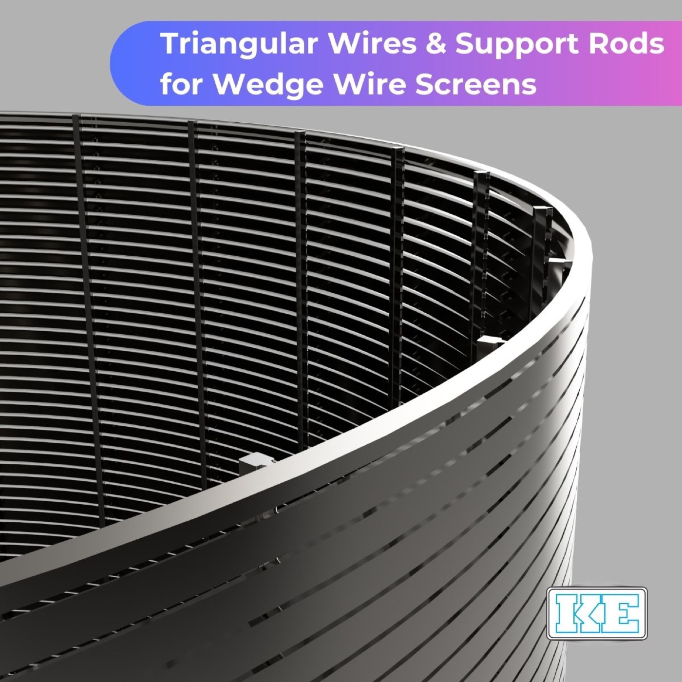 Stainless steel wedge wire filtration screen